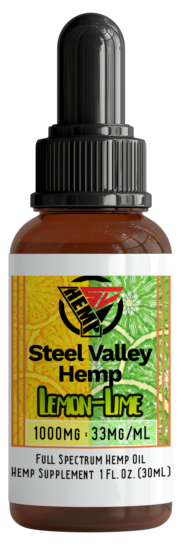 Steel Valley Hemp Full Spectrum Tincture Oil Lemon/Lime 1000mg