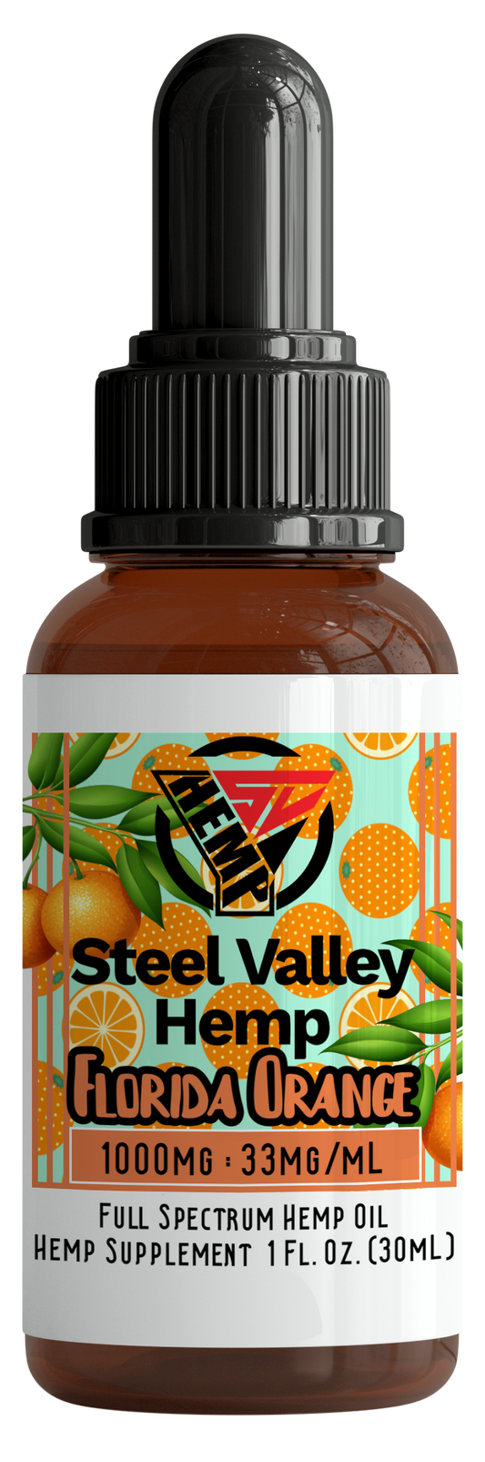 Steel Valley Hemp Full Spectrum Tincture Oil Orange 1000mg