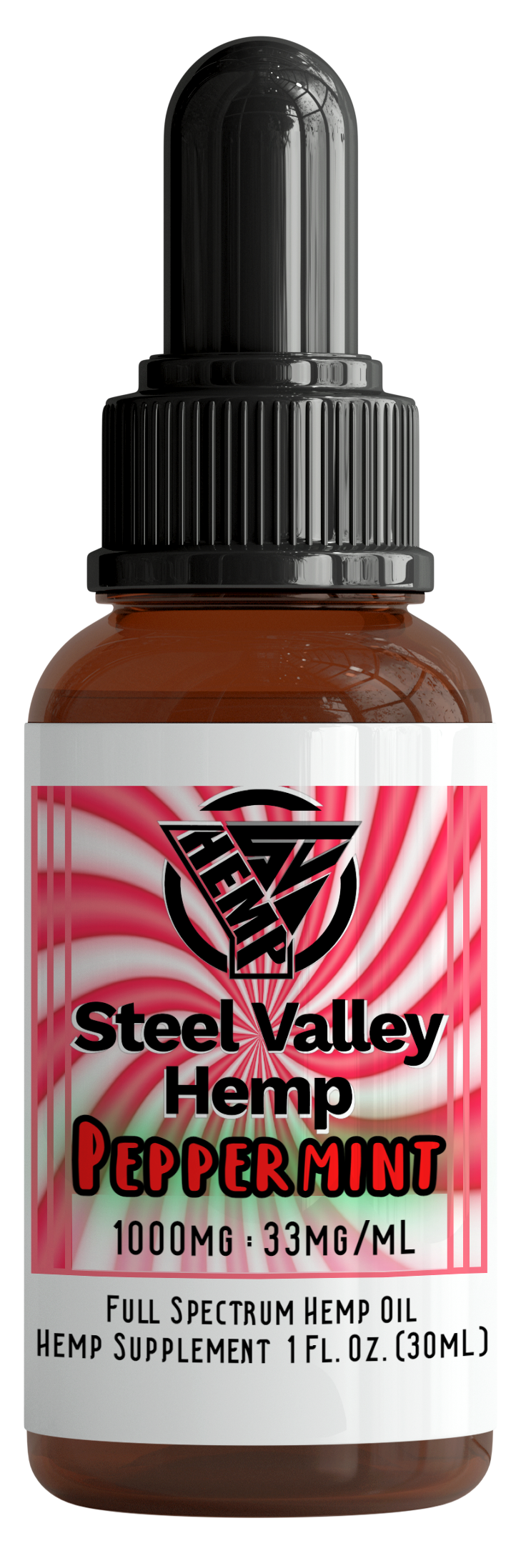 Steel Valley Hemp Full Spectrum Tincture Oil Peppermint 1000mg