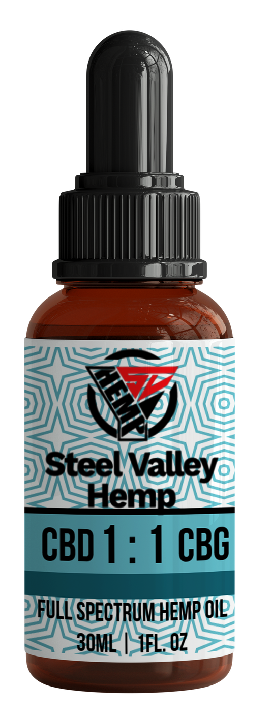 Steel Valley Hemp CBG+CBD Full Spectrum Tincture Oil  1200 Mg