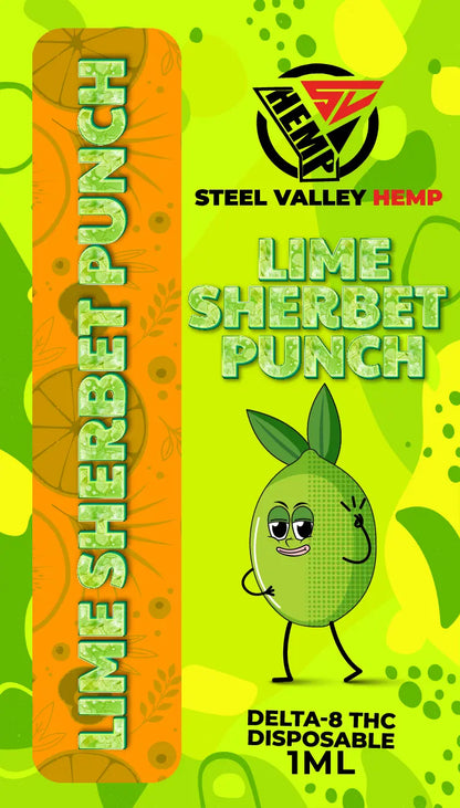 SVH Vape Delta 8 THC Disposable Indica Lime Sherbet Punch
