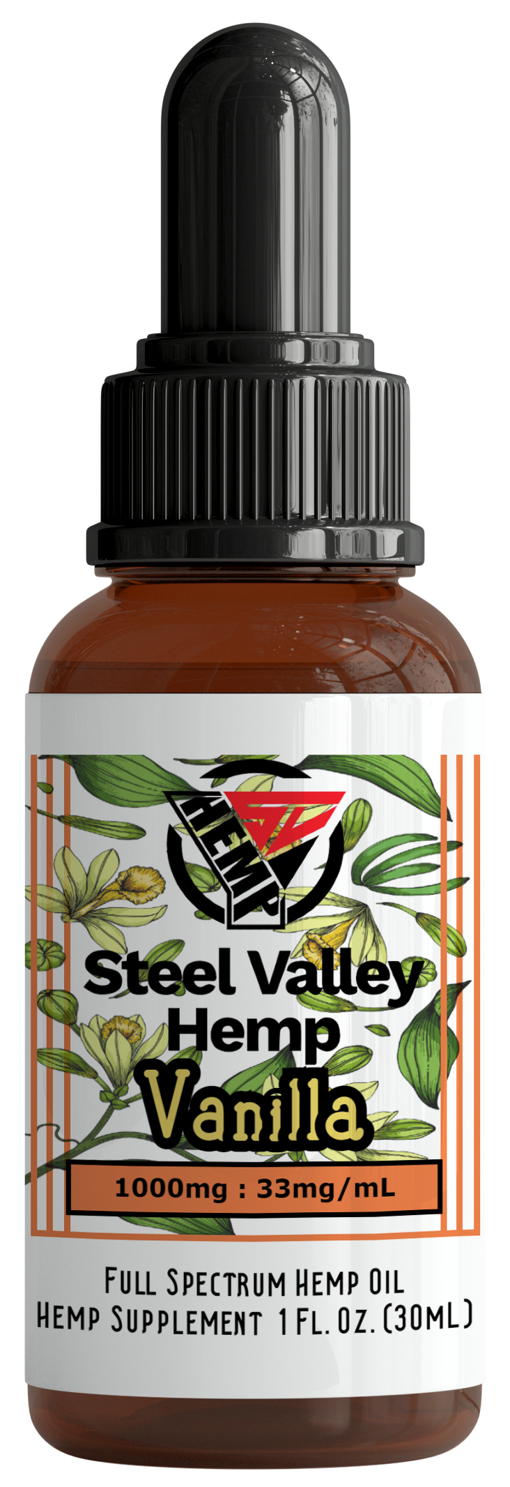 Steel Valley Hemp Full Spectrum Tincture Oil Vanilla 1000mg